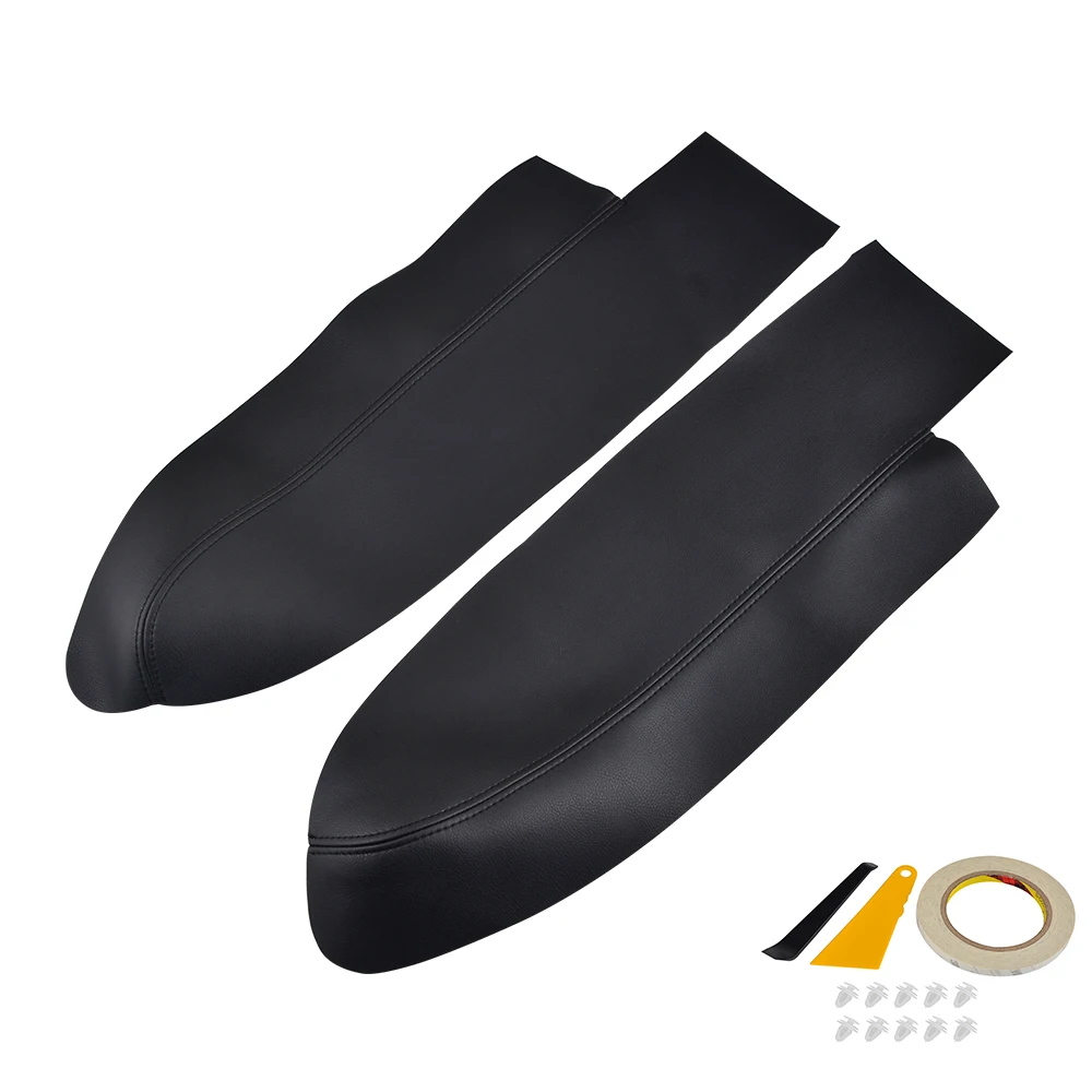 

Car Front Door Panel Armrest Covers Adhesive Tape Small Shovel Kit For Honda CR-V 2007 2008 2009 2010 2011 Microfiber Leather