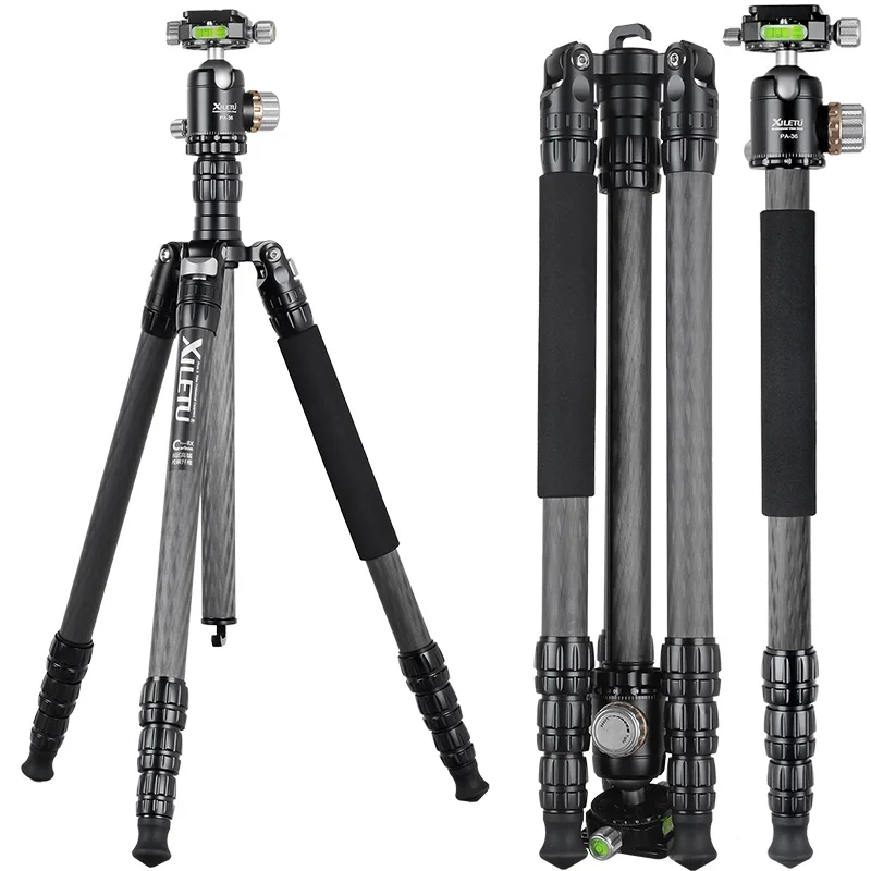 

XILETU PA-2C36 High Quality Professional DSLR Video Camera Tripod Carbon Fiber