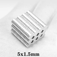 502000pcs 5x1 5 thin neodymium magnet 51 5mm permanent small round magnet 5mm x 1 5mm powerful strong magnets disc 51 5 mm