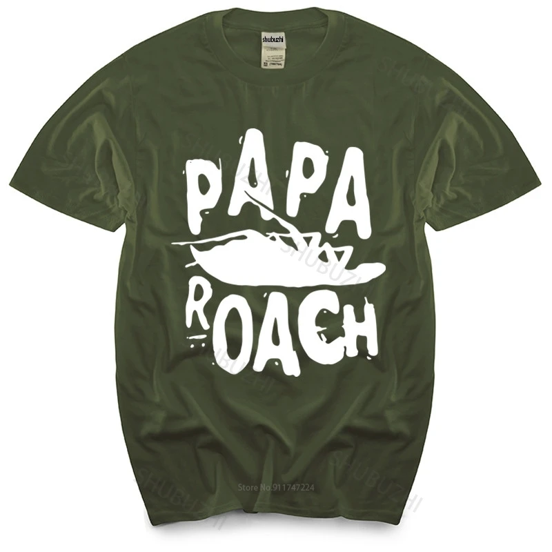 Футболка мужская хлопковая Классическая тенниска с логотипом Papa Roach брендовая