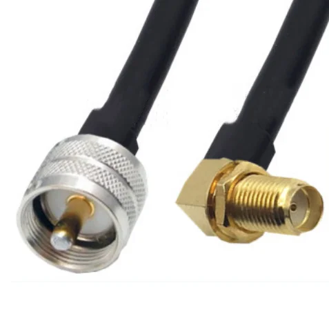 

SMA Female Right Angle To UHF PL259 Male connector 5D-FB 50-5 Coaxial RF Adapter Jumper Cable 50ohm