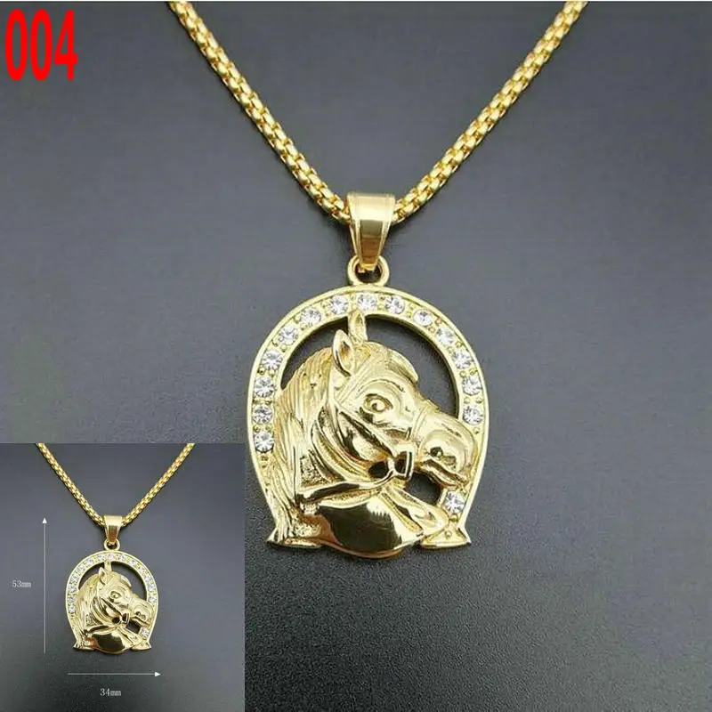 Кулон в виде головы лошади из нержавеющей стали кулон единорога