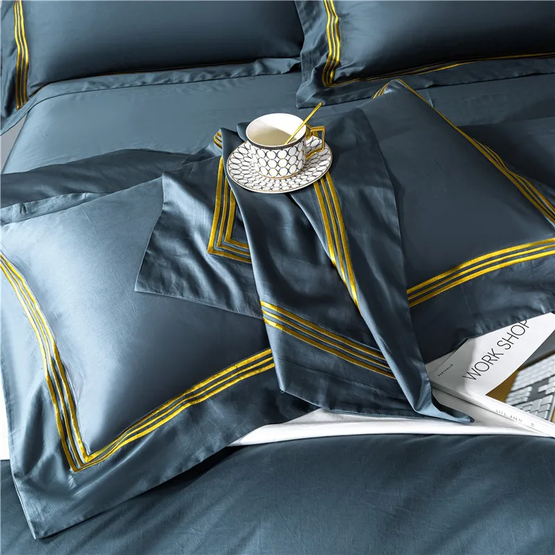 Отель класса люкс пододеяльник Постельное белье для кровати King/Queen Размеры