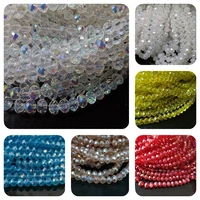 4x6mm oval style crystal beads loose beads spacer for beads jewelry making diy bracelet necklace
