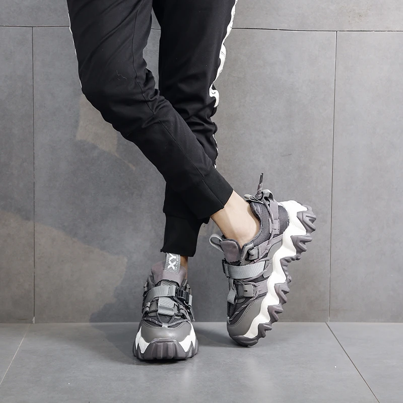 Женская обувь Повседневная Большие Size43 Коренастый кроссовки Роскошная