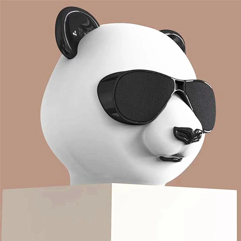 Panda Bluetooth Speaker Tandem Wireless Subwoofer 360-Degree Stereo Surround Sound Support AUX\TF\U Disk Creative Gift - купить по