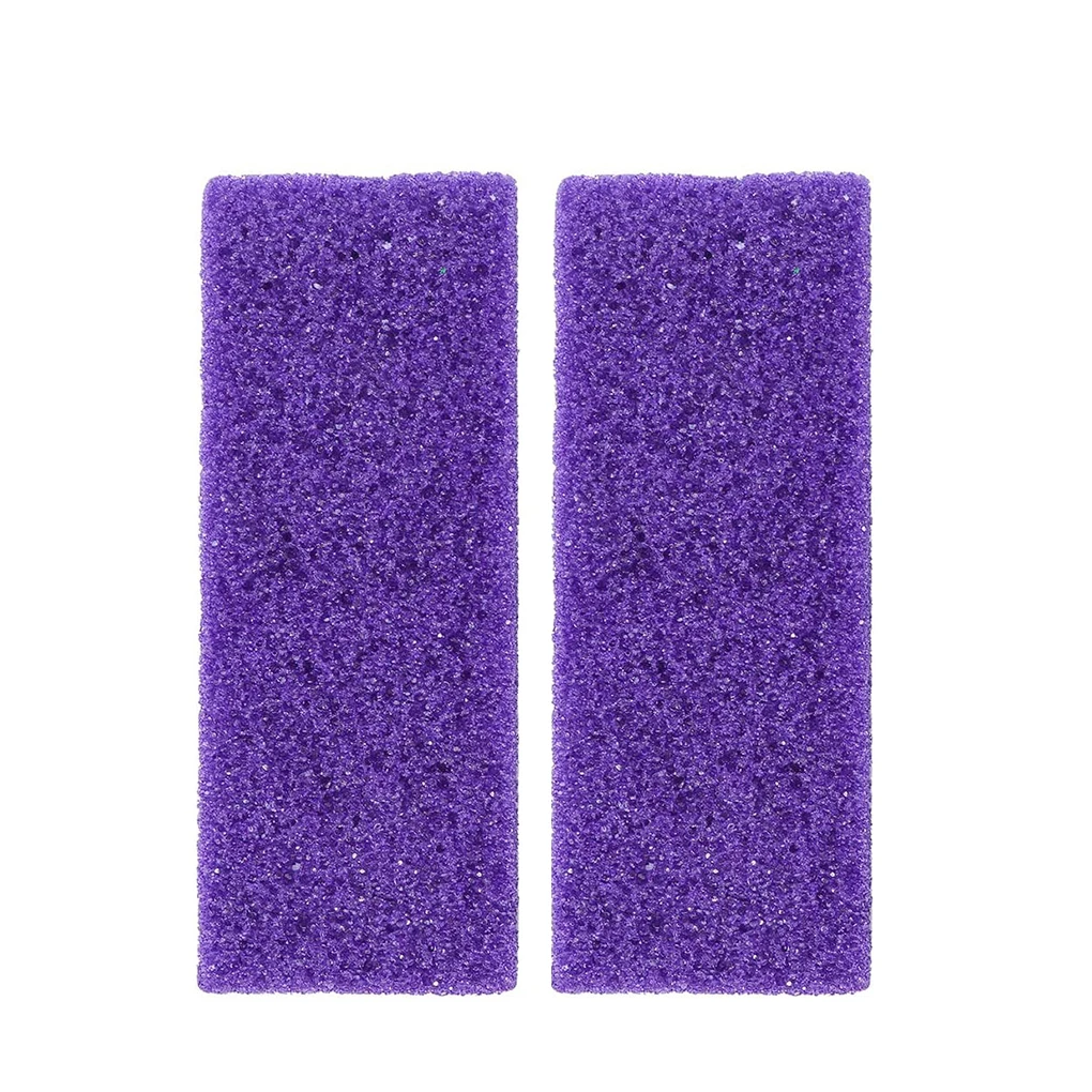 

2pcs Foot Pumice Stone Exfoliating Scrub Remover Hard Dead Skin Portable PU Scrub Foot Care Pumice