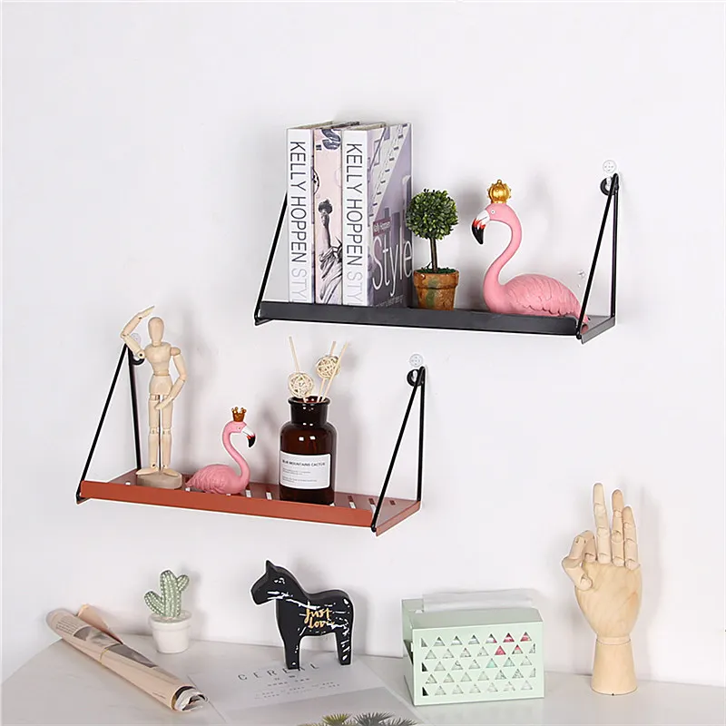 

Simple and Stylish Wall Metal Rack Living Room Room Decoration Partition Wall Storage Rack Wall Wrought Iron Wall Hanging