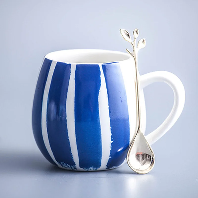 

Nordic Ceramic Coffee Cup Home Restaurant Creative Personality Milk Breakfast Oatmeal Mugs Office Lover Gift Porcelain Tea Cups