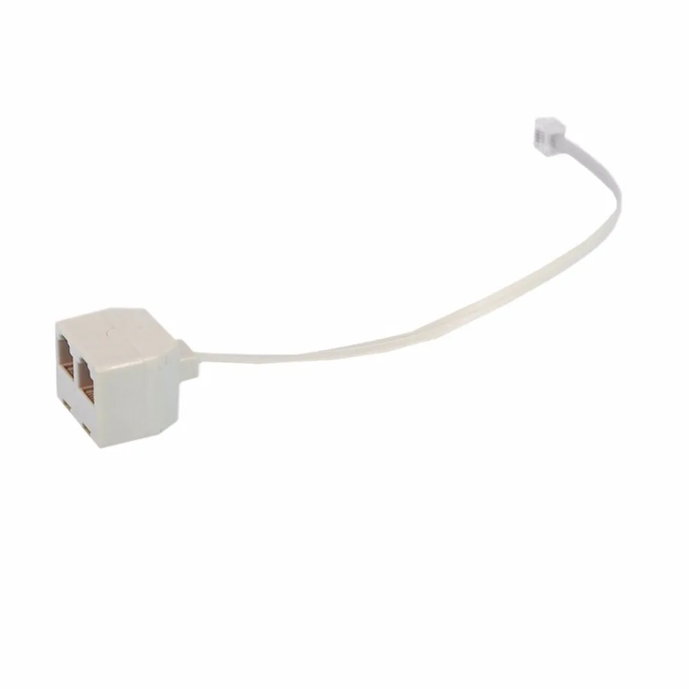 RJ11 6P4C мужчина к женский 2 Way телефонный разъем разветвитель для телефона в виде