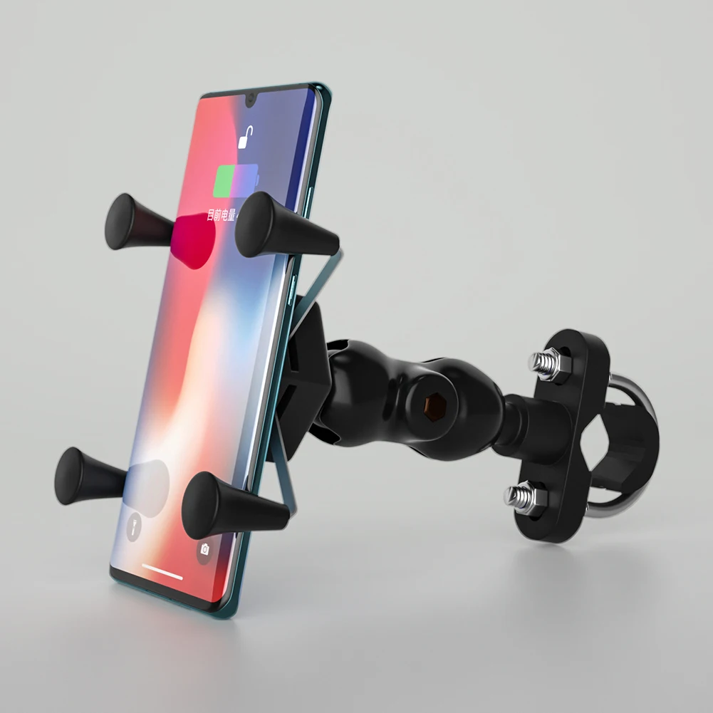 

X Grip RAM Motorcycle Motorbike Mount Mobile Phone Holder Bracket USB Charger Bicycle Universal Phone Holder