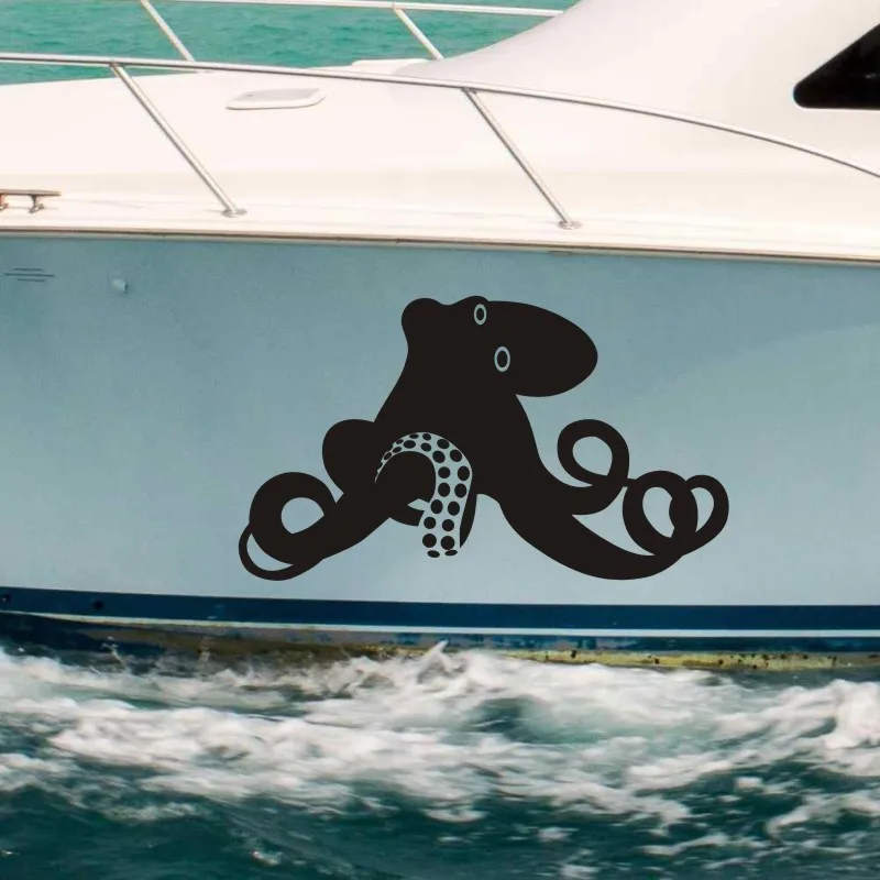 Осьминог рыба кальмар автомобиль наклейка рукав-рыба постер с лодкой наклейки