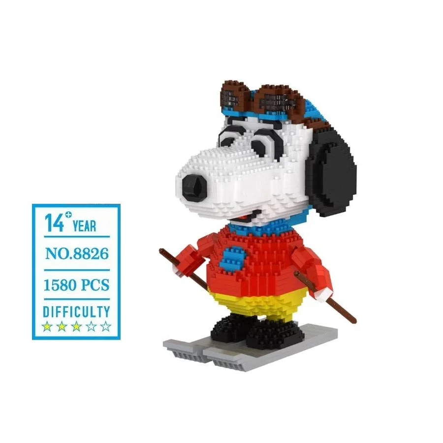 

1580pcs 8826 Cartoon Small Blocks Fun Building Toy Anime Auction Figures Micro Bricks Juguetes Toys Children Christmas Gifts