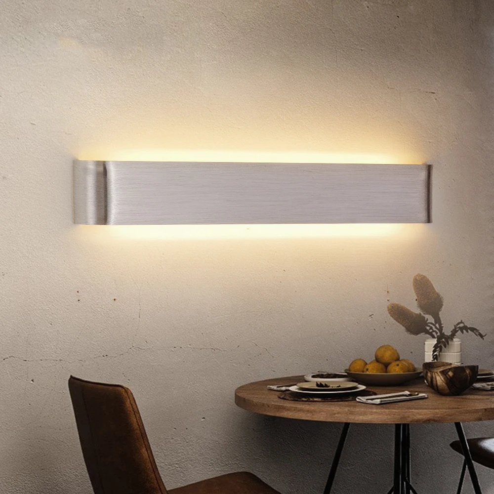 

Nordic minimalist Led Wall Lamps Long Wall Light Decor For Home Bedroom Living Room Surface mounted Wall Sconce Lighting Fixture