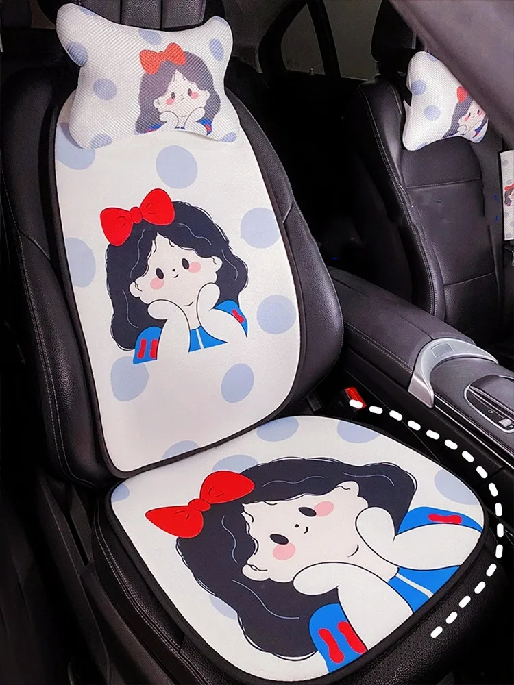 

Модная 3D дышащая сетчатая Всесезонная универсальная подушка для шеи автомобиля, украшения интерьера