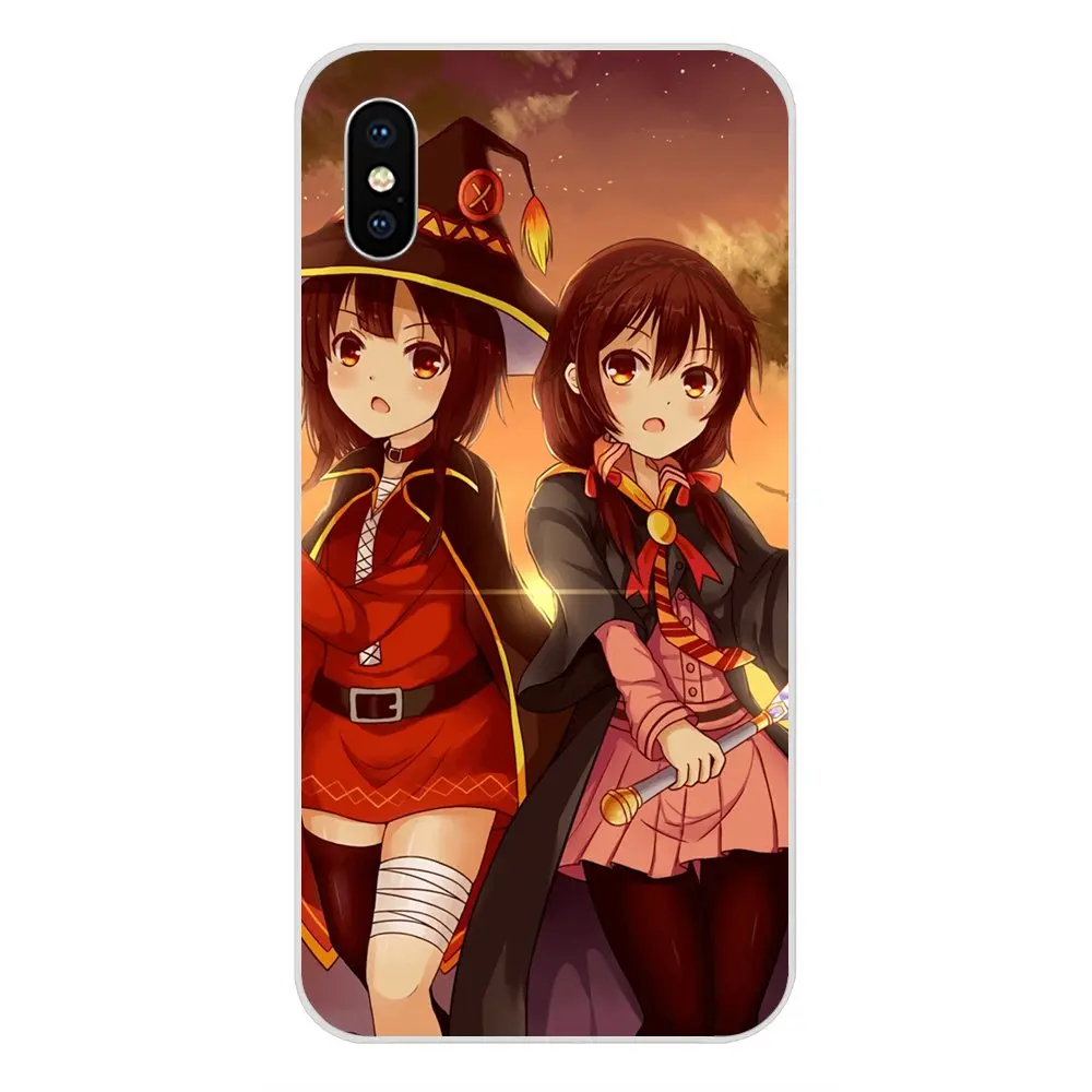 Роскошный Вертикальный чехол для телефона с рисунком из аниме девочек Megumin Konosuba