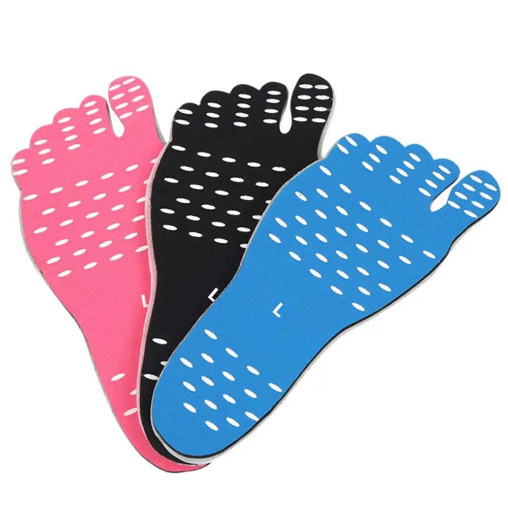 

2pcs Beach Foot Pad Barefoot Adhesive Invisible Shoes Sticker Unisex Insulation Waterproof Feet Care Tools for Surfing Yoga