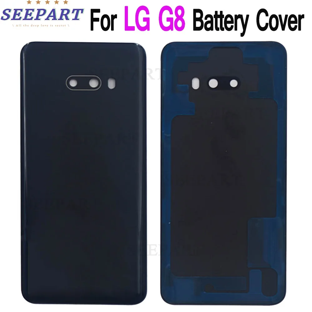 Протестировано для LG G8 ThinQ крышка аккумулятора задняя корпуса стеклянная G820 G820N 6 1
