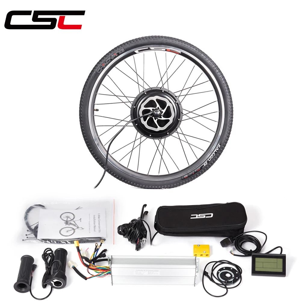 

EBIKE 48V 1500W Electric Bike Kit Conversion Kit for 20" 24" 26" 25" 27.5" 29" 700C Front Rear Wheel Motor Brushless Gearless