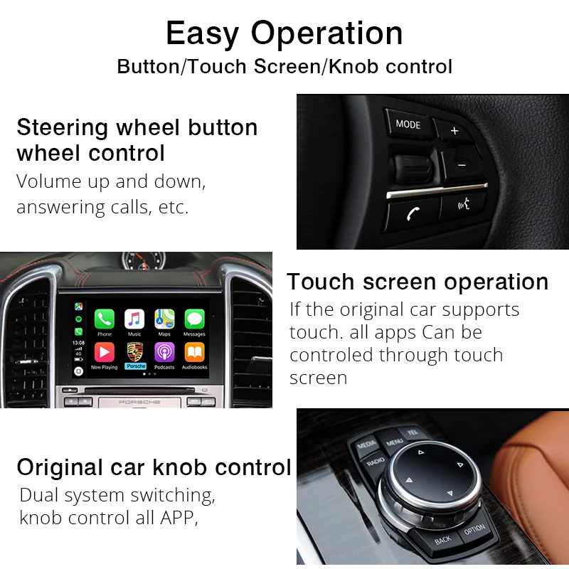 Yeesite OEM PCM3.1 беспроводной Apple Carplay модифицированный для 2010-16 Porsche Cayenne Macan Paramera Cayman 911