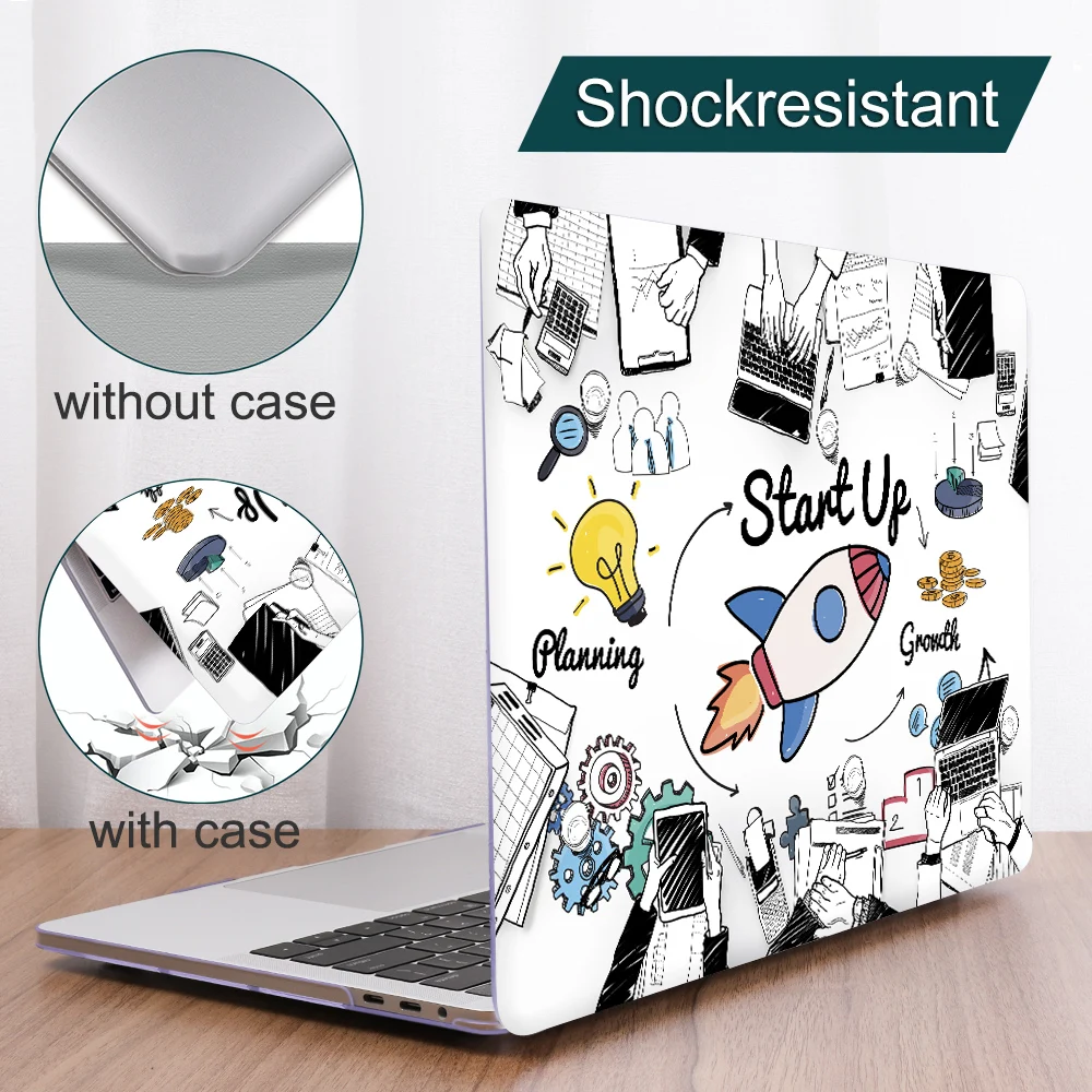 Чехол для ноутбука MacBook Pro, 16 дюймов, A2141, сенсорная панель, пластиковый узор, Жесткий Чехол для Mac book Air Pro 13, A2159, A1932