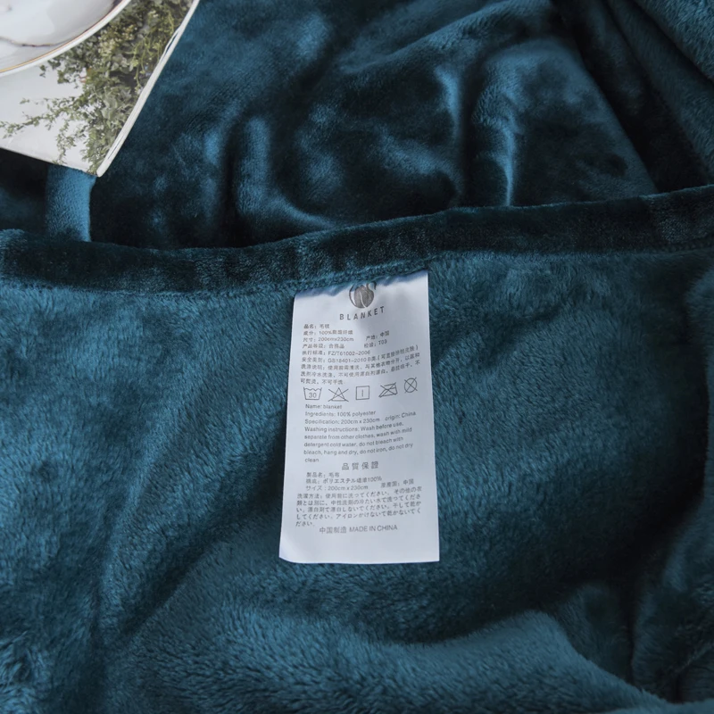 Роскошные толстые мягкие фланелевые одеяла 500 г/см для кроватей покрывало из