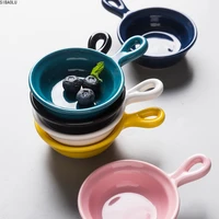 sauce dishes dipping cup porcelain cereal bowl with handle for rice olive oil sushi dessert set
