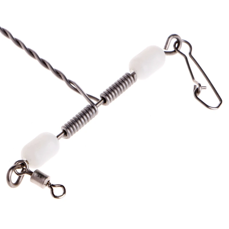 Stainless Steel Luminous Beads Balance T-shape Swivel Snap Fishing Connector New | Спорт и развлечения