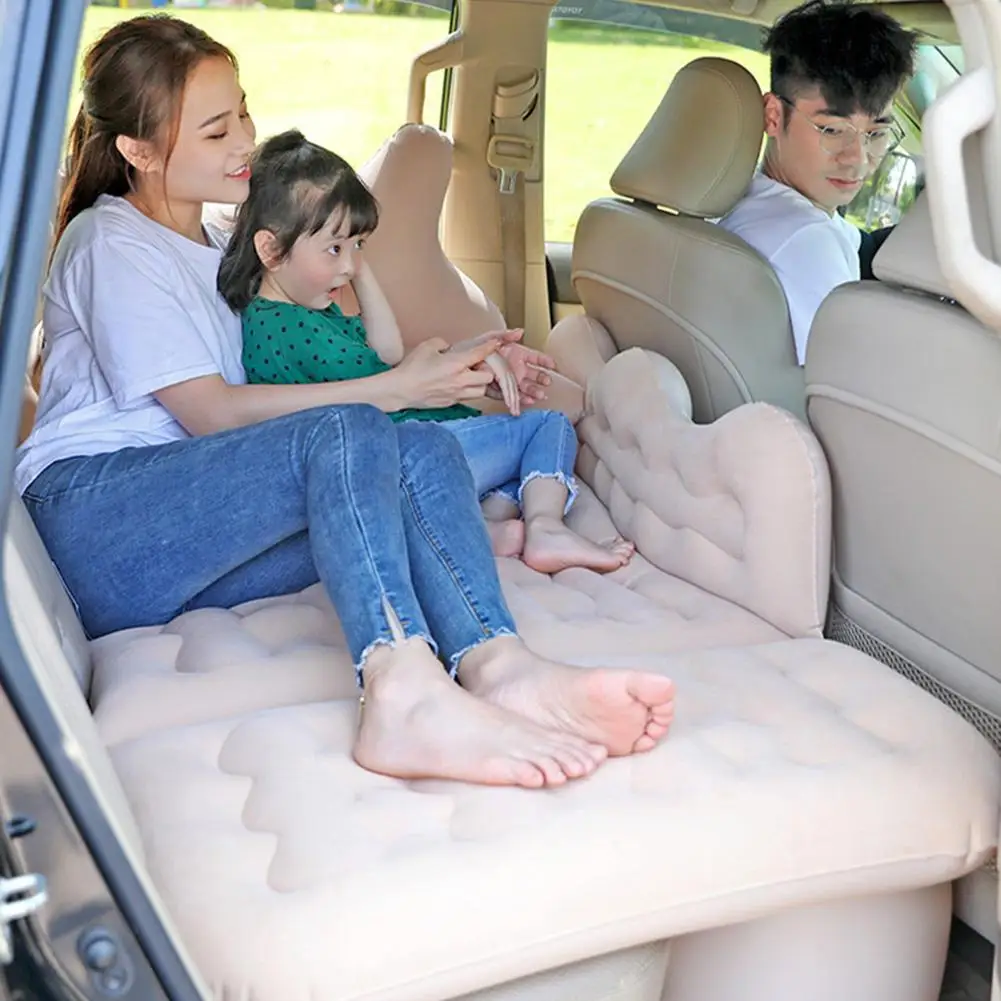 Car Air Inflatable Travel Mattress Bed For Back Seat Multifunctional Sofa Pillow Outdoor Camping Mat Cushion |
