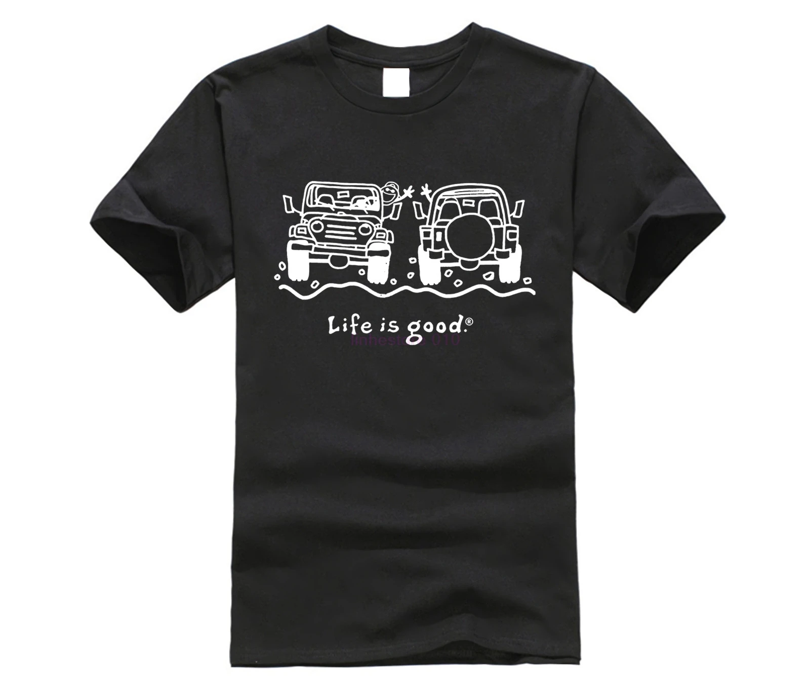 Новинка 2020 мужская рубашка Life Is Good Jeeps для пары|Мужские футболки| |