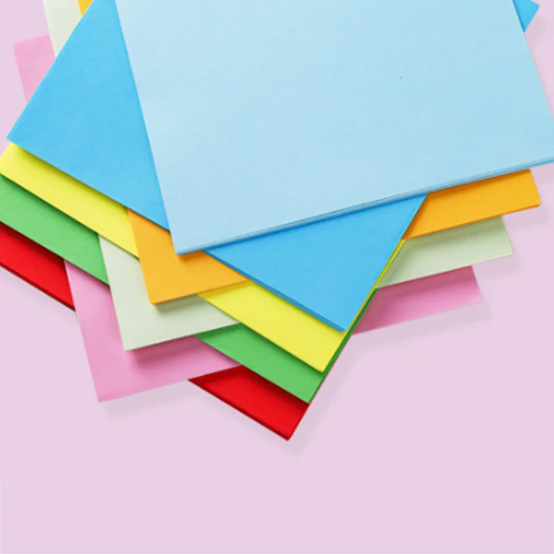 15x15cm 100pcs 100 шт., квадратная бумага для оригами, двухсторонняя, одноцветная, складная бумага, многоцветная, для детей, ручная работа, сделай сам, скрапбукинг, ремесло, Декор - Цвет: 15x15cm 100pcs