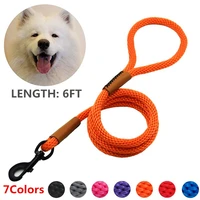 6 feet strong coarse braided dog leash dogs traction rope leashes dog walking training lead for medium large pet accessories