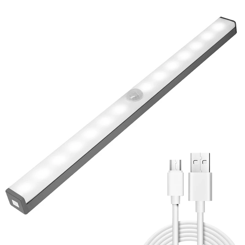 

LED Human Induction Under Cabinet Light USB Charging Wardrobe Counter Lamp DFDS889