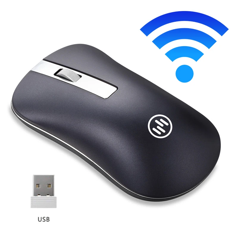 Беспроводная перезаряжаемая мышь с Bluetooth, эргономичная компьютерная мышь, бесшумная мини-мышь Mause, 2,4 ГГц, USB оптическая мышь для ноутбука - Цвет: Wireless Blue