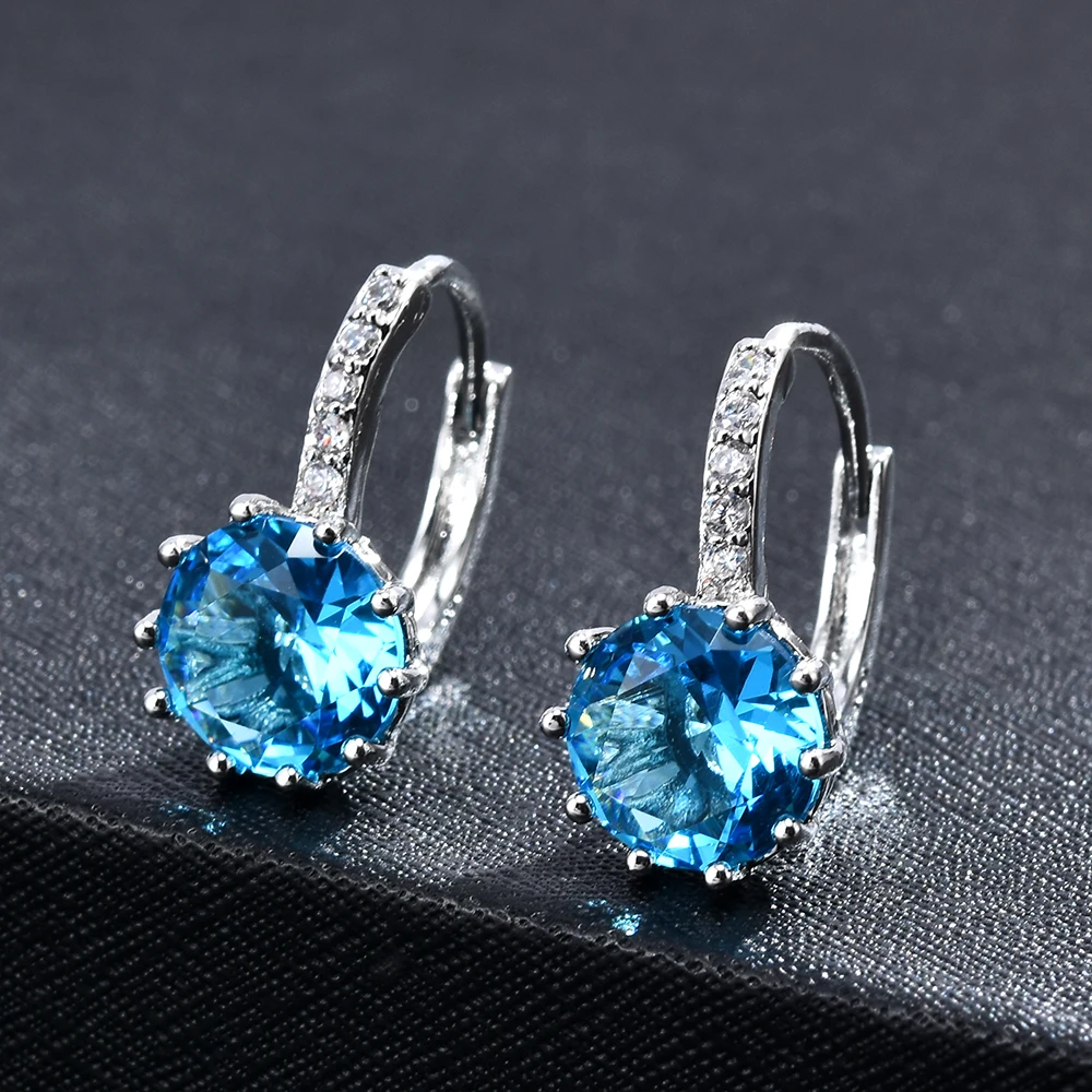 2020 NEW 11 Colors Elegant Drop Earrings Women Jewelry Cubic Zircon Dangle Korean Wedding Accessories | Украшения и аксессуары