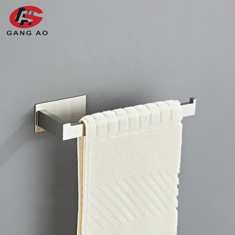 Серебристый набор аксессуаров для ванной комнаты из нержавеющей стали вешалка