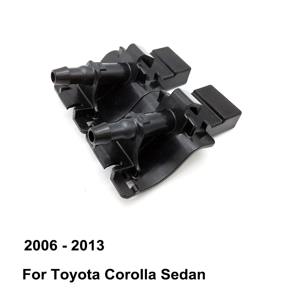 

Front Windshield Washer Nozzle 85381-12300 8538112300 for Toyota Corolla Sedan ( 2006 - 2013 ) ( Pack of 2 )