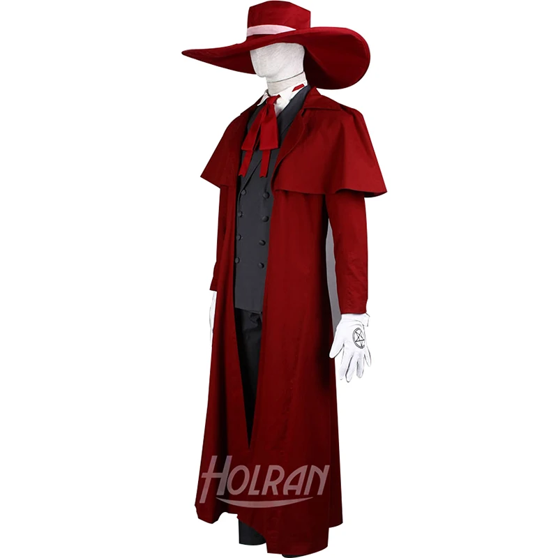 Хеллсинг Алукард косплей костюм набор охотников на вампиров Новый любой размер