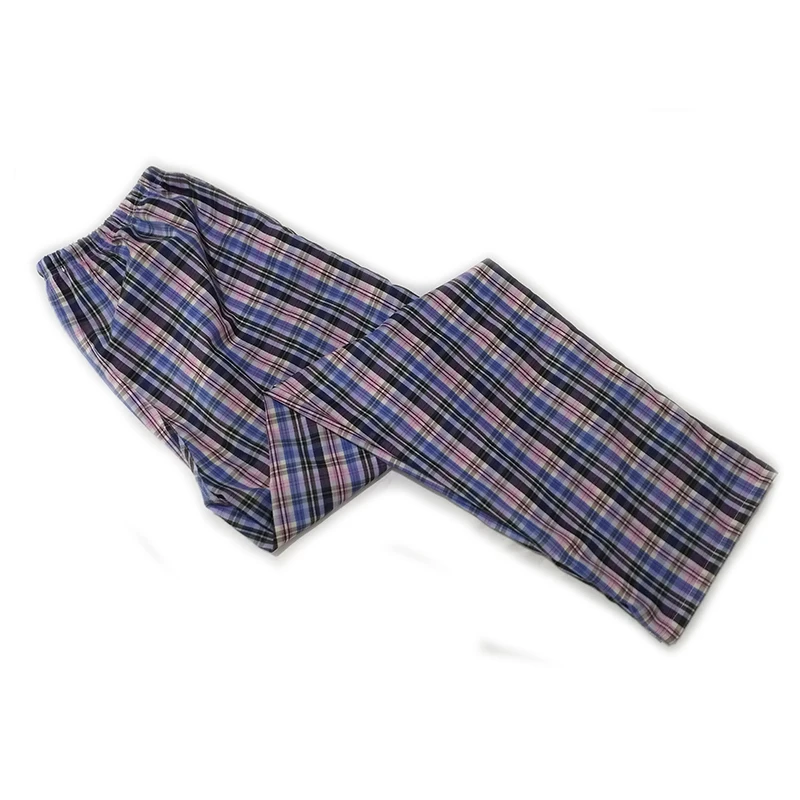 

Cheap! Soft Comfort Unisex Full-Length Cotton Sleep Pants Lounge at Home Pants Women Spring Summer Cotton Pajamas Sleep Bottoms