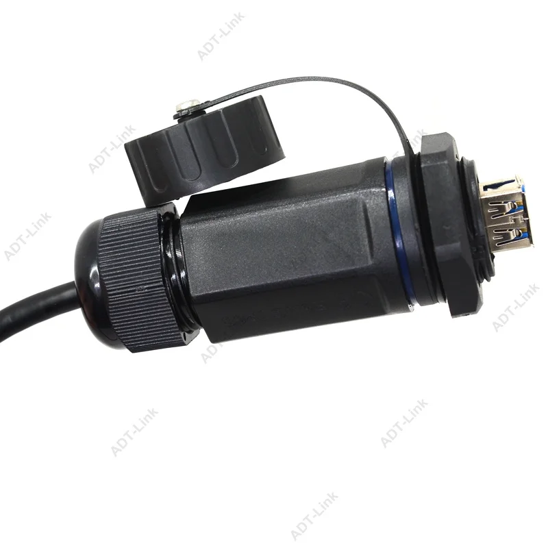 USB 3.0 Waterproof Connector Cable IP68 M25 socket & plug Male Female Adapter both ends Cables 0.5m /1m /3m | Электроника