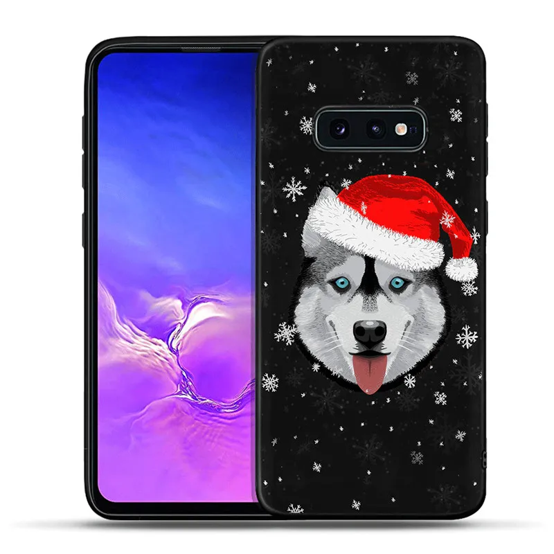 Милый Рождественский олень снеговик силиконовый чехол для телефона Samsung Galaxy S8 S9