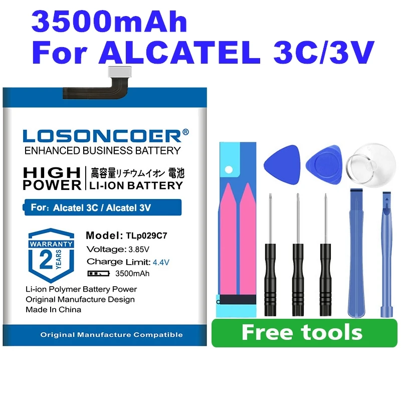 Для Alcatel 3V One Touch Idol 3C TD-LTE OT5026D OT-5026J OT-5606 A30 Fierce Plus OT-5049Z OT-5049W TLp029C1 TLp029C7 батарея |