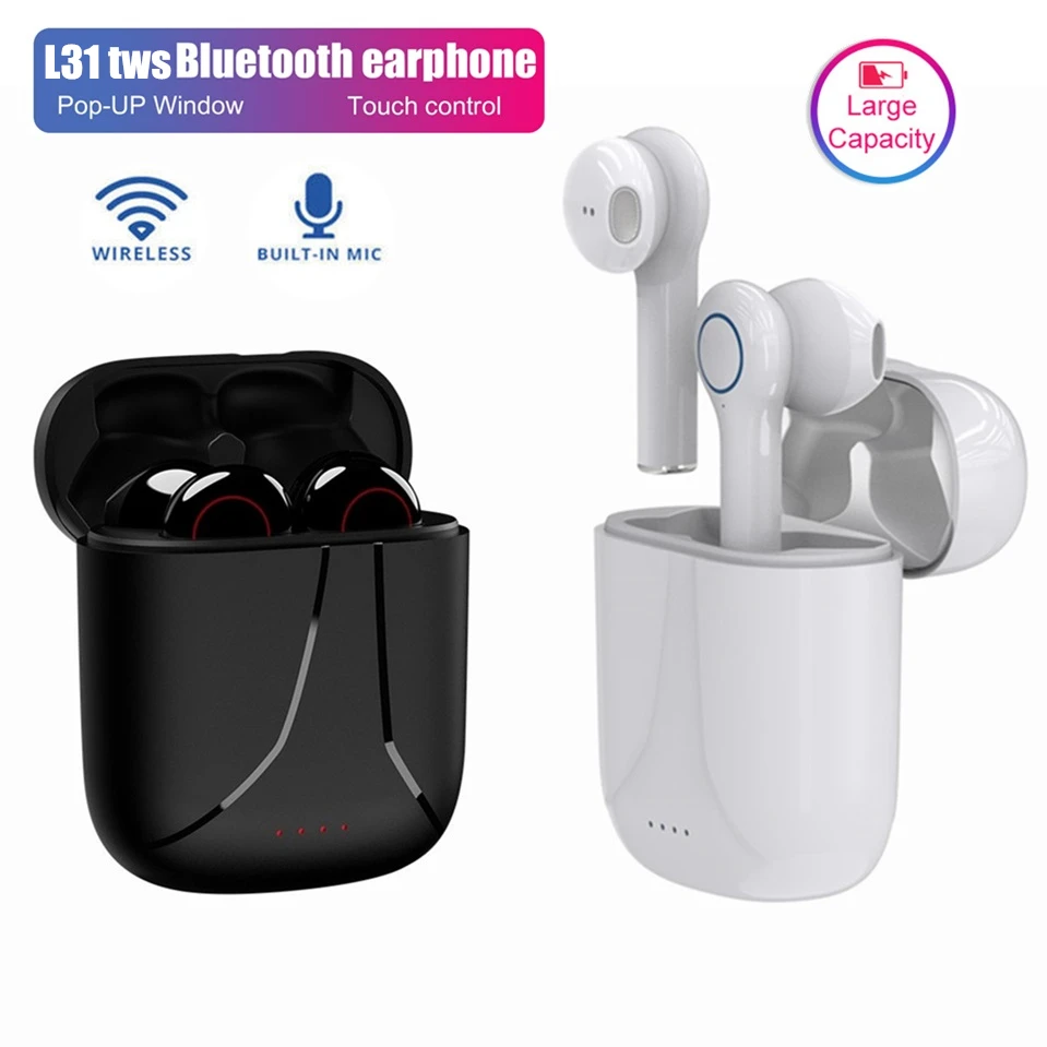 L31 TWS беспроводные наушники Bluetooth зарядка коробка качество звука гарнитура чехол