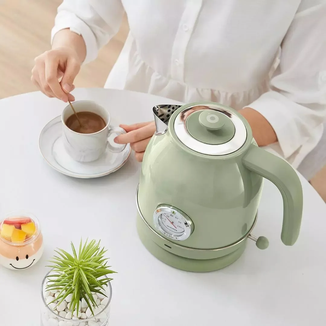 

Electric Kettle Temperature Stainless Steel White Induction Water Kettles Vintage Electric Waterkoker Cookware