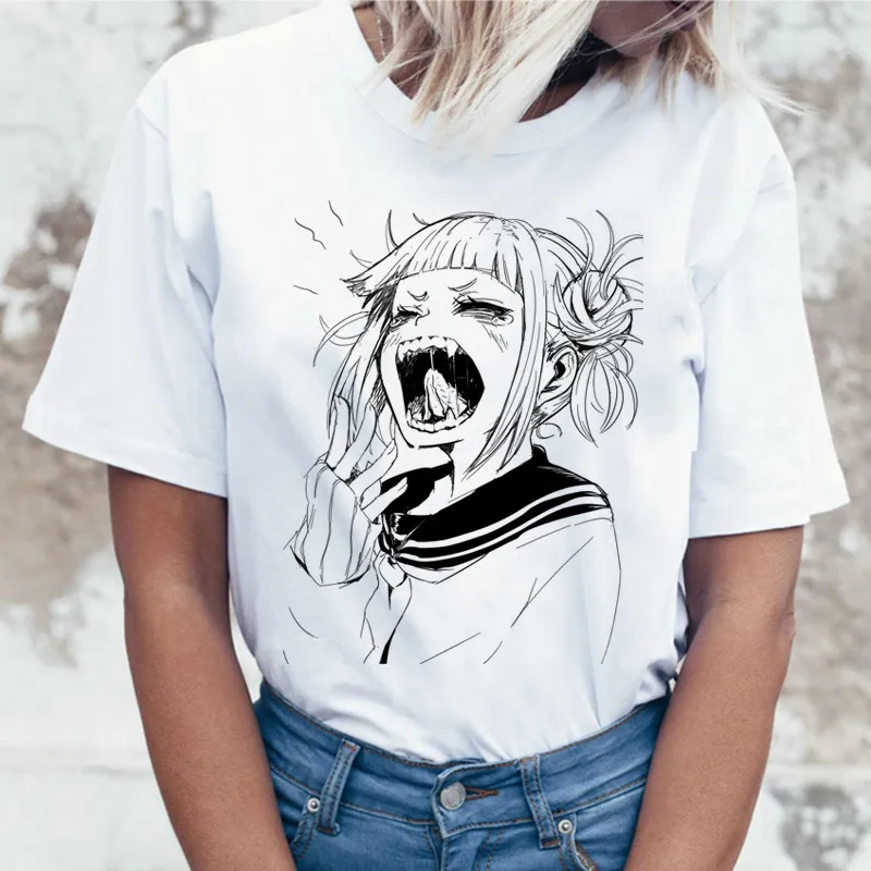 Женская футболка с надписью Lus Los Sugoi senpai boku no hero academia harajuku Cartoon waifu женская одежда |