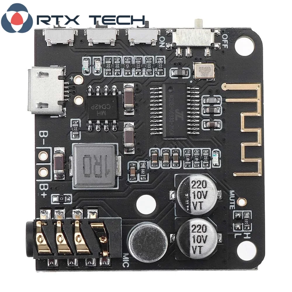 Самодельный перезаряжаемый модуль аудиоресивера Bluetooth 5 0 MP3 декодер плата