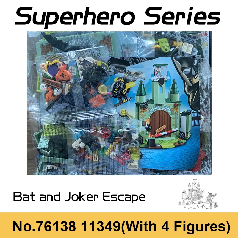 513pcs Superhero Batwing Plane Car Vehicle Riddler Heist Bat Figures Building Blocks Bricks Toys For Children Boy Birthday Gifts - купить по