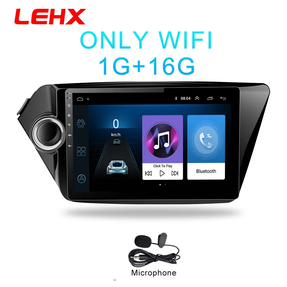 K3-901-MIC 2din Android 8,1 автомобиль радио мультимедиа плеер gps navigatio для Kia RIO 3 4 Rio 2010 2011 2012 2013 - Цвет: K3-901-MIC
