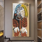 Pablo Picaso известные художественные Картины Печать на холсте художественные плакаты и принты Абстрактная живопись классическая женская настенные картины для домашнего декора