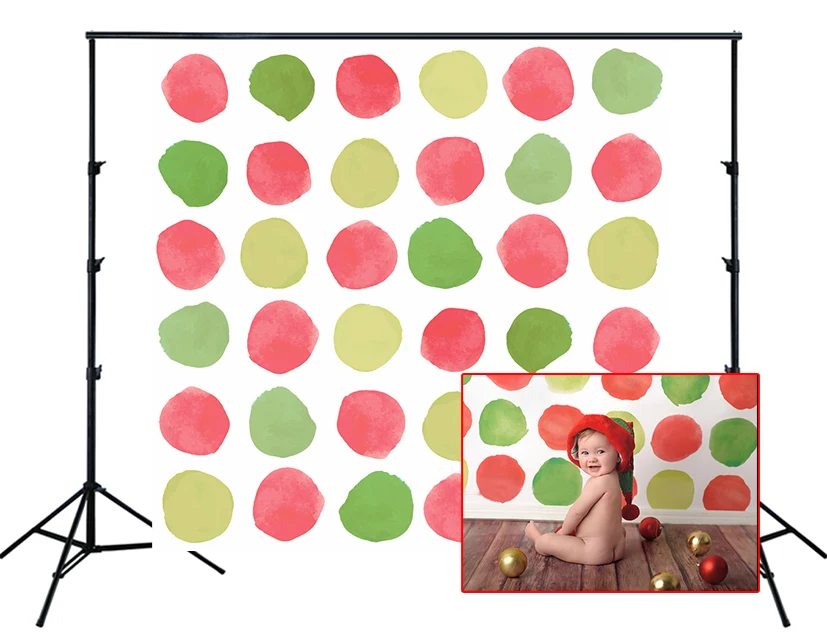 

Фотография HUAYI, Фотофон для детского дня рождения, акварель, горошек, Фотофон, реквизит